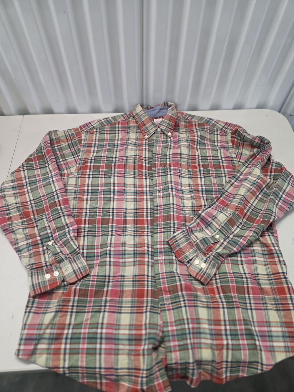 Brooks Brothers Madison Button Down Shirt Men's Size XL